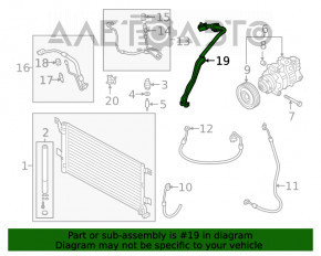 Compresorul de aer condiționat al încălzitorului Audi A5 F5 17- 2.0T