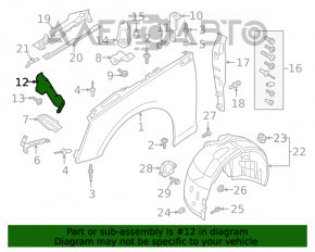 Suport aripi dreapta față Audi A5 F5 17-