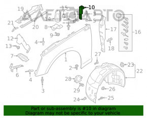 Suport aripa spate stanga Audi A5 F5 17-