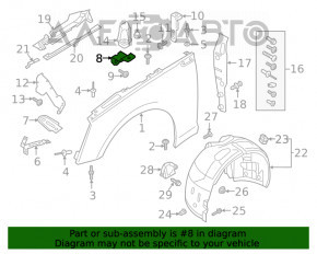 Suport aripa stanga central Audi A5 F5 17-