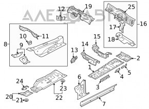 Protecție podea stânga Audi A5 F5 17- 5D