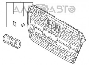 Grila radiatorului asamblată Audi A5 F5 17-19