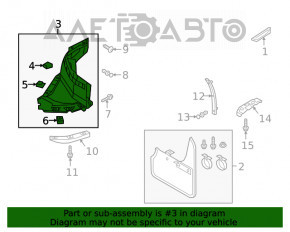 Bara de protecție față stânga față Audi A5 F5 17- premium, prestigiu