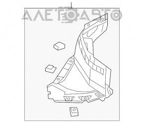 Bara de protecție față dreapta, partea din față Audi A5 F5 17- premium, prestigiu