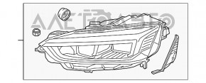 Фара передняя левая в сборе Audi A5 F5 17- LED