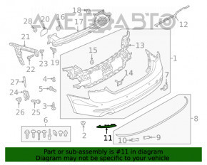 Reflectorul din bara spate dreapta Audi A5 F5 17-19 premium, prestige, nou, original OEM.