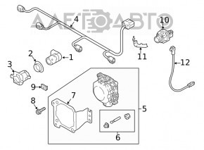 Cablaj bara fata Audi A5 F5 17-19 pentru senzori parcare nou original