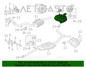 Silentioză spate, baie dreapta Audi A5 F5 17-19 5D