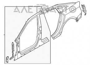 Четверть передняя левая Audi A5 F5 17- 5D красная