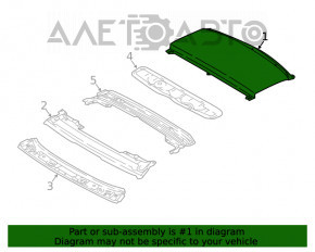 Acoperiș metalic pentru Audi A5 F5 17- sub panoramă, pe caroserie