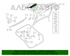 Amortizor de vibrații pentru portbagajul Audi A5 F5 17-