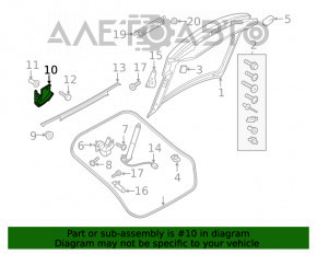 Capacul balamalei portbagajului dreapta Audi A5 F5 17-