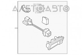 Camera de vizionare spate cu buton și mâner pentru deschiderea portbagajului Audi A5 F5 17-