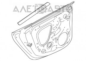 Дверь в сборе задняя левая Audi A5 F5 17- 5D