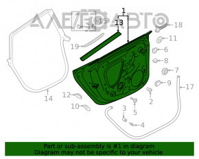 Дверь в сборе задняя левая Audi A5 F5 17- 5D
