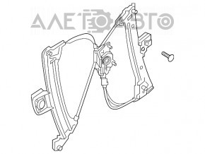 Стеклоподъемник механизм передний левый Audi A5 F5 17- 5D