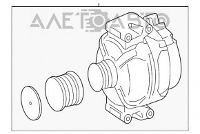 Generatorul Mercedes GLC 300 16-19 RWD