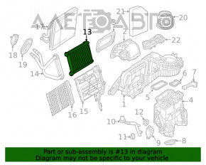 Radiatorul de încălzire pentru Mercedes GLC 16-22