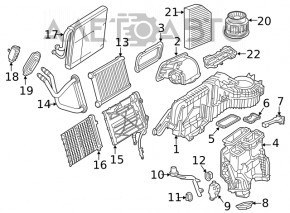 Radiatorul de încălzire pentru Mercedes GLC 16-22