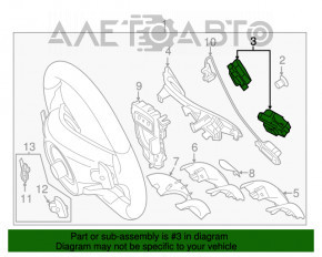 Кнопки управления на руле правые Mercedes GLC 16-19