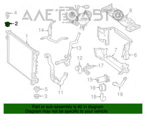 Suport radiator stânga sus Mercedes W167 GLE 350 450 20-23 nou OEM original