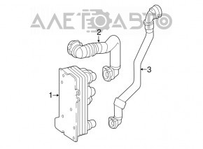 Racordul de racire a cutiei de viteze automata pentru Mercedes GLC 300 16-19