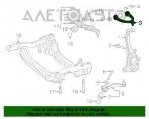 Рычаг верхний передний правый Mercedes GLC 16-22