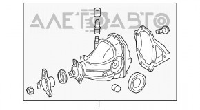 Diferențialul spate redus Mercedes GLC 300/350e 16-20 RWD