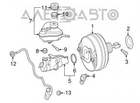 Бачок ГТЦ Mercedes GLC 16-22 OEM