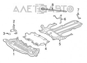 Protecție motor față Mercedes GLC 300/350e/43 16-22