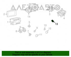 Difuzor spate stânga Mercedes GLC 16-22 audio premium