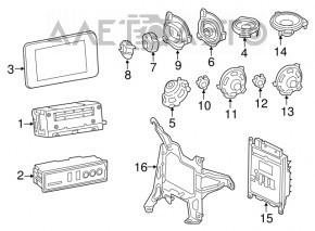 Difuzor torpedo Mercedes W167 GLE 350 450 20-23 zdrobit.