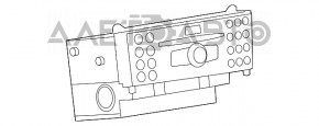 Radio-casetofon Mercedes GLC 16-19 fără navigație.