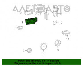 Radio-casetofon Mercedes GLC 16-19 fără navigație.