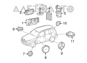 Radio-casetofon Mercedes GLC 16-19 fără navigație.