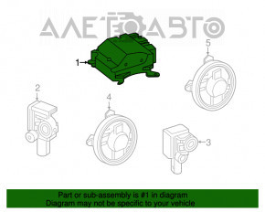 Modulul computerizat al airbag-urilor SRS pentru airbag-urile de siguranță Mercedes GLC 16-19.