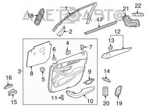 Butonul de deschidere a portbagajului interior Mercedes GLC 16-22 bej