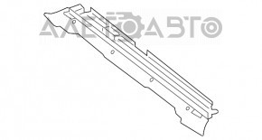 Deflectorul radiatorului inferior Mercedes GLC 16-22