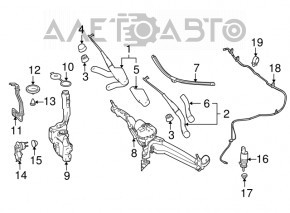 Senzor nivel lichid rezervor spălare Mercedes GLC 16-22 nou original OEM