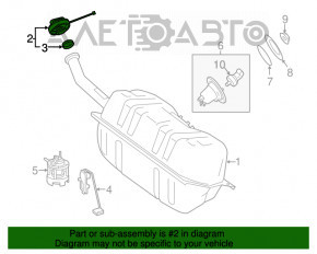 Capacul gurii de umplere a rezervorului de combustibil pentru Mercedes GLC 16-22, nou, original OEM.