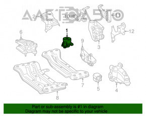 Подушка двигателя левая Mercedes GLC 300 16-19