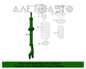 Amortizorul frontal stânga Mercedes GLC 16-22