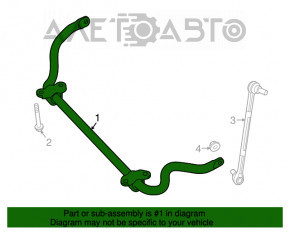 Stabilizatorul frontal Mercedes GLC 16-22