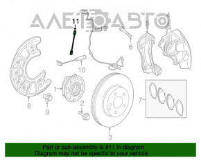 Furtun de frână față stânga Mercedes GLC 16-22