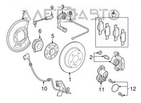 Suport spate dreapta Mercedes GLC 16-22 electric