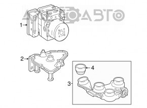 ABS АБС Mercedes GLC 16-19