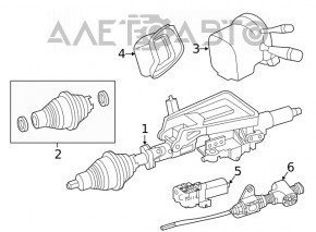 Coloană de direcție Mercedes GLC 16-22