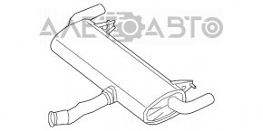 Silentioză spate cu teacă pentru Mercedes GLC 300/350e/43 16-22