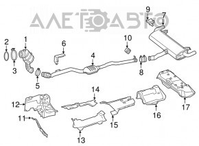 Silentioză spate cu teacă pentru Mercedes GLC 300/350e/43 16-22