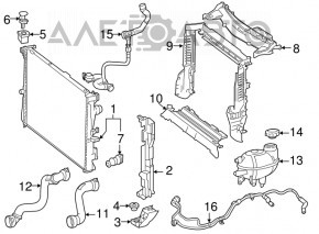 Conductă sistem de răcire Mercedes GLC 16-19 2.0 nou original OEM